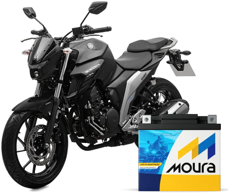 Motocicletas e bateria Moura